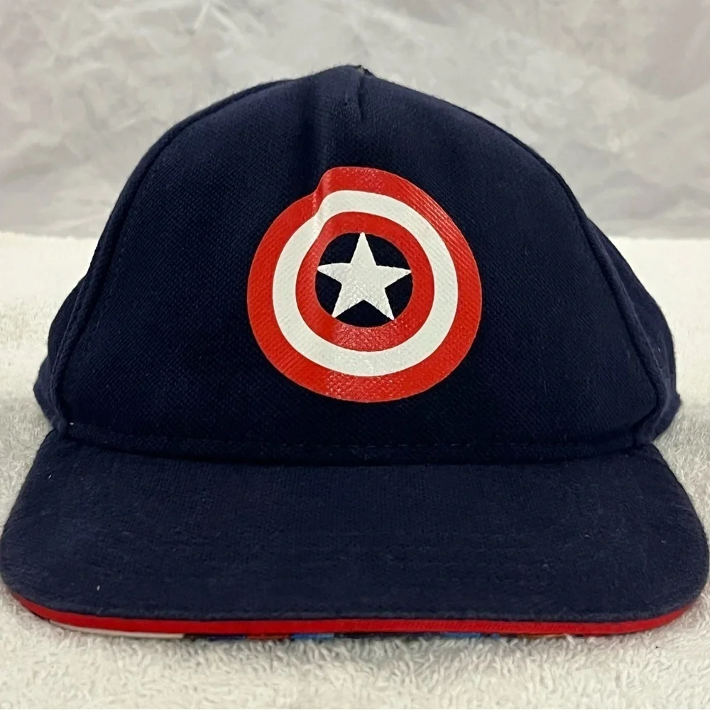 Marvel's Captain America Youth Adjustable Costume Hat - Navy and Red - Picture 2 of 16